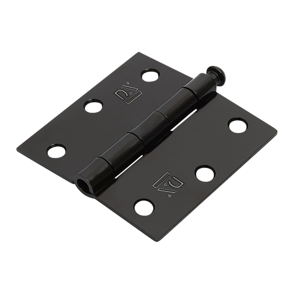 DX Scharnier met losse pen 76x76 mm zwart gelakt