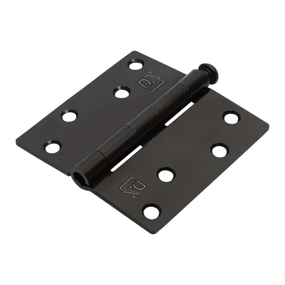 DX Scharnier met losse pen 89x89 mm zwart gelakt