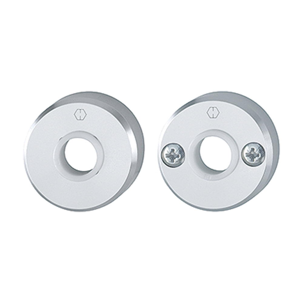Hoppe krukrozet, model rond, kleur aluminium F1