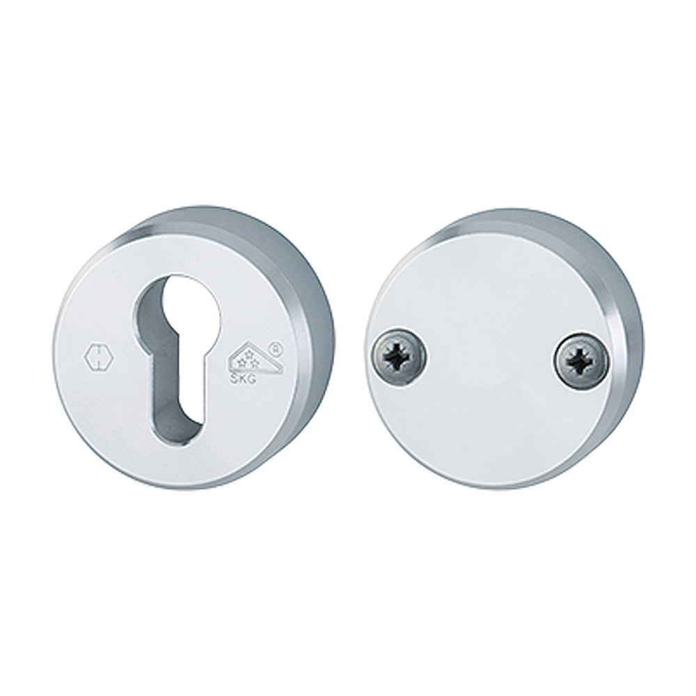 Hoppe veiligheidsrozet, model rond, binnenkant blind, kleur aluminium F1