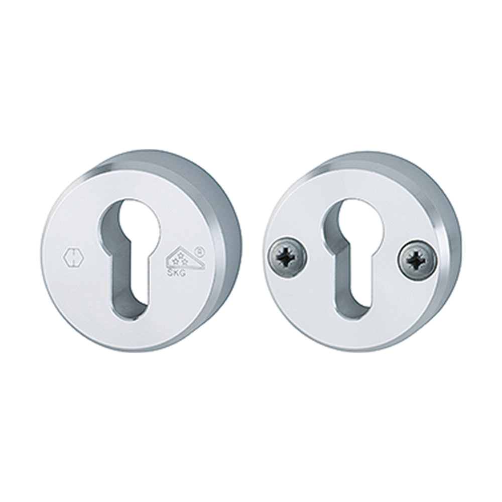 Hoppe veiligheidsrozet, model rond, kleur aluminium F1