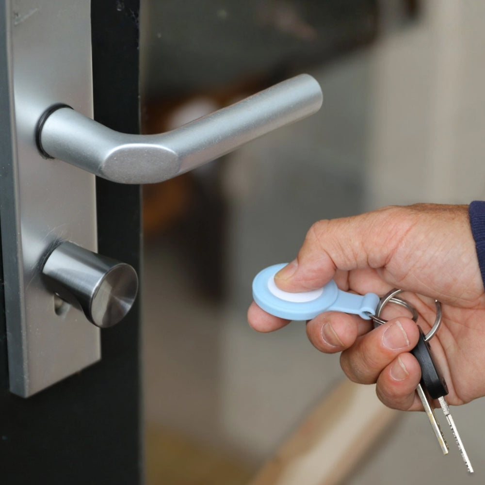 Bold clicker in een blauwe case