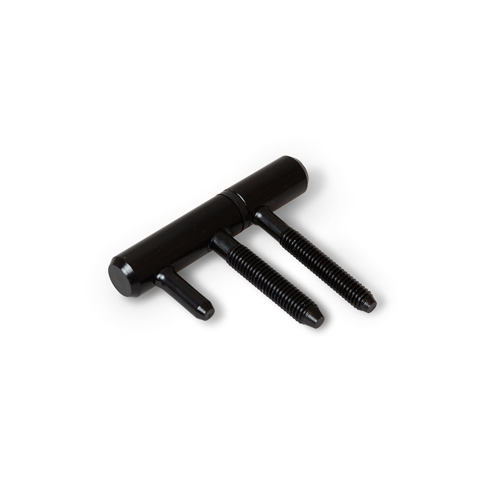 DX inboorpaumelle HPL 14 mm zwart houten kozijn
