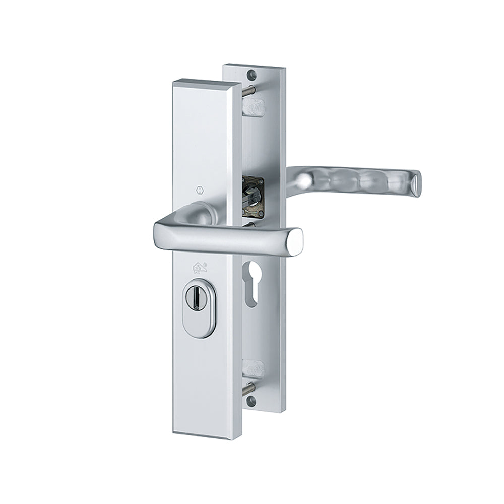 Hoppe London veiligheidsbeslag PC55 kruk/kruk met kerntrekbeveiliging F1 aluminium