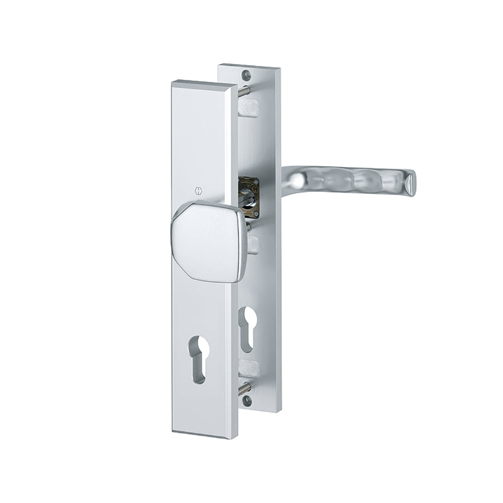 Hoppe London veiligheidsbeslag PC92 greep/kruk F1 aluminium