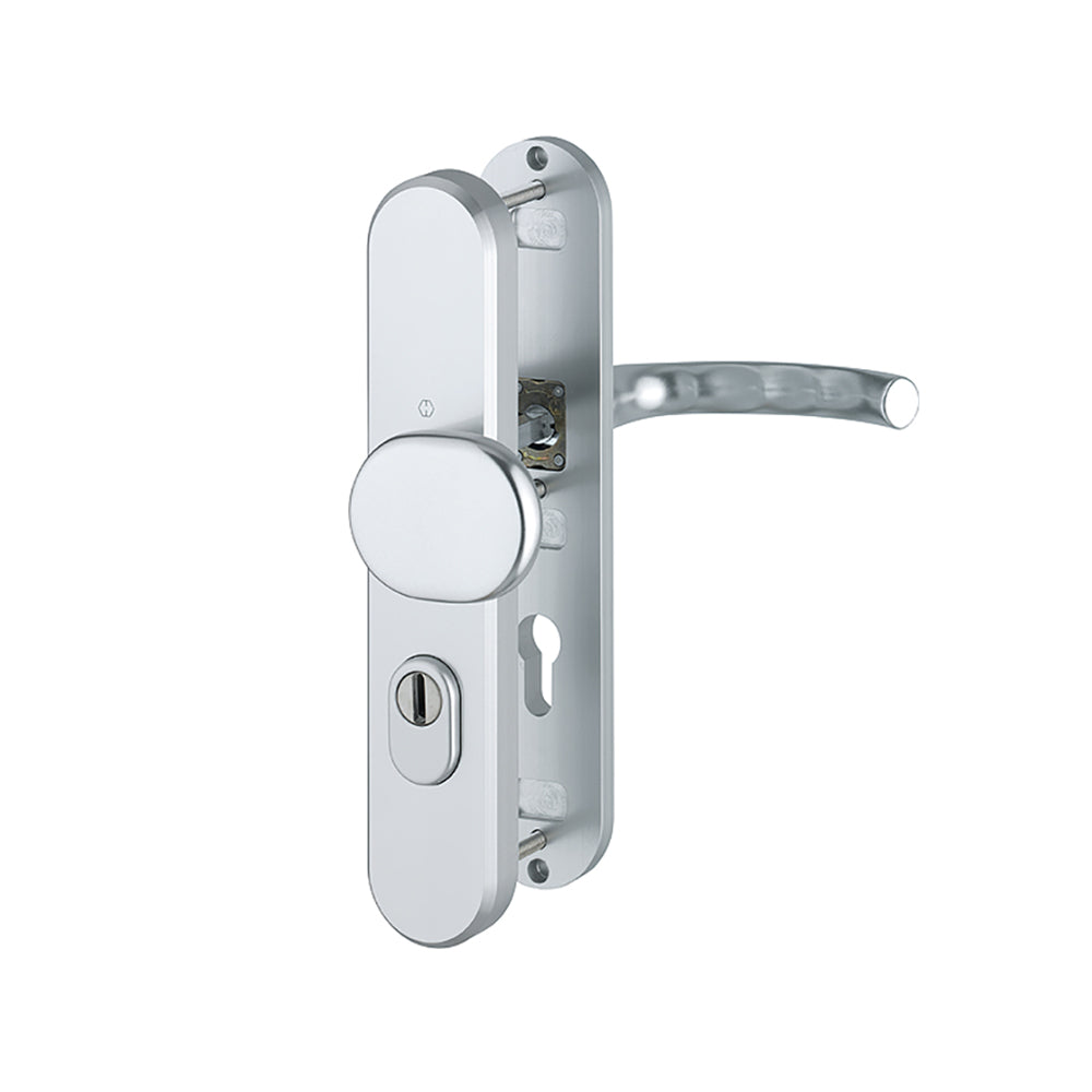 Hoppe Tokyo veiligheidsbeslag PC72 greep/kruk met kerntrekbeveiliging F1 aluminium