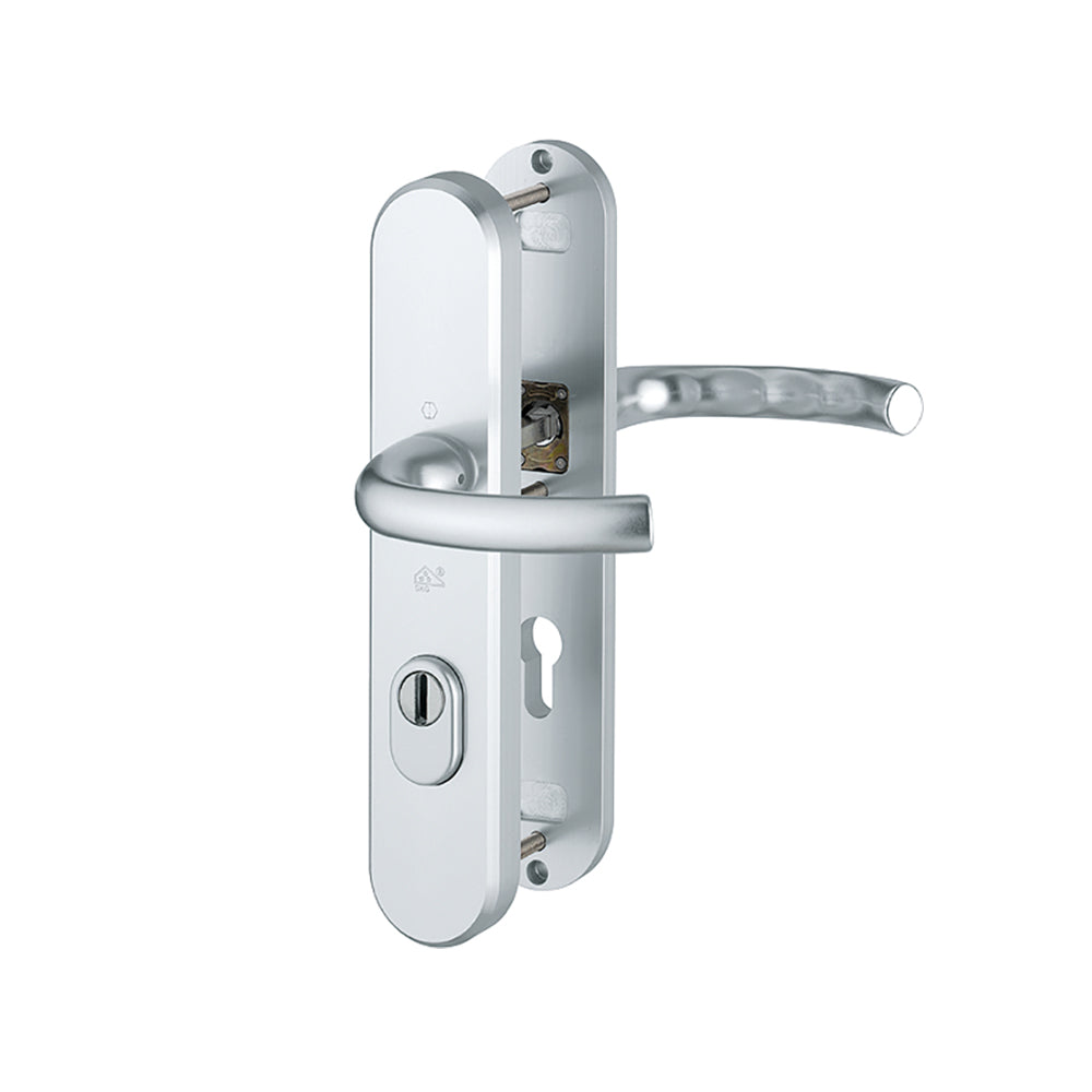 Hoppe Tokyo veiligheidsbeslag PC72 kruk/kruk met kerntrekbeveiliging F1 aluminium
