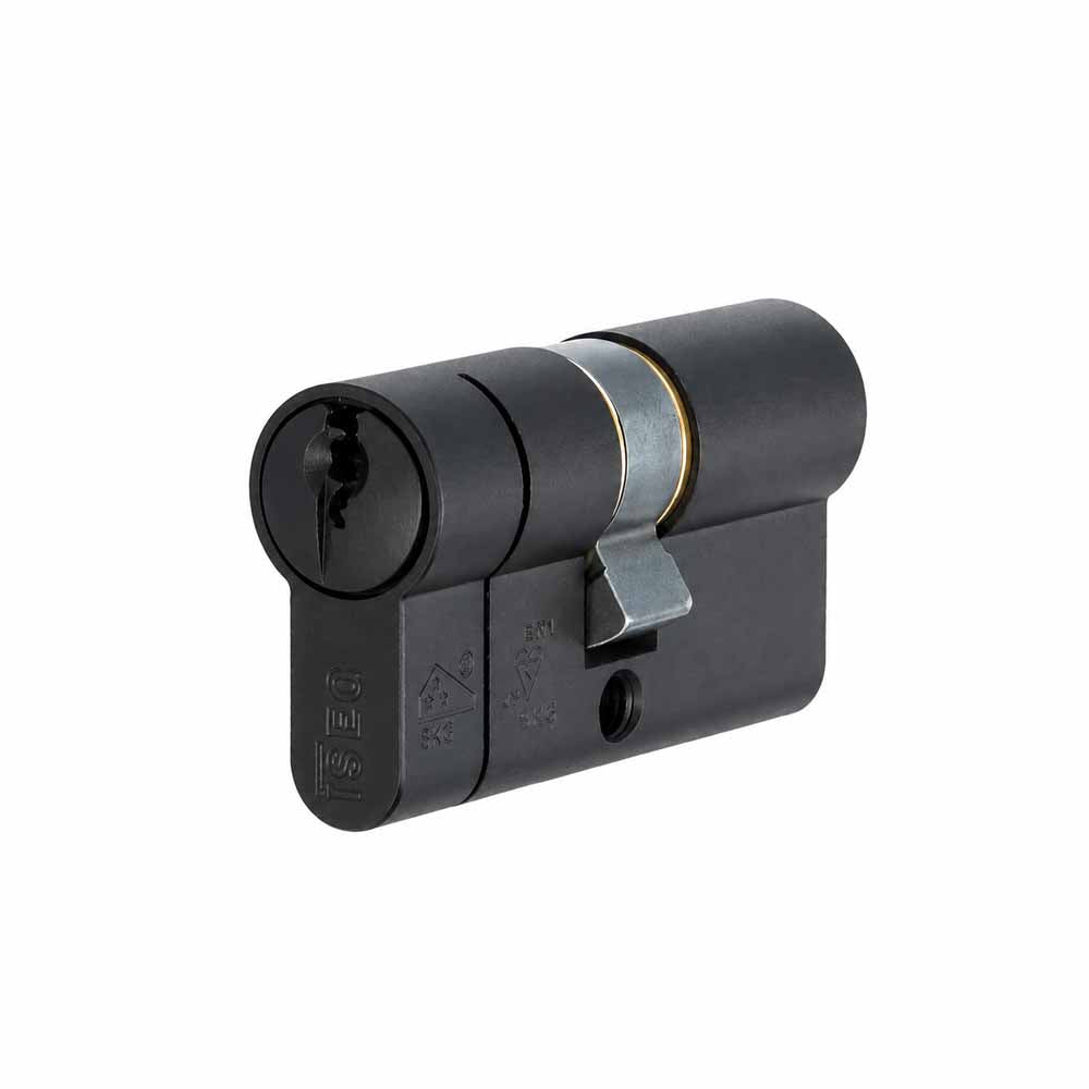 ISEO veiligheidscilinder F6 Extra S SKG*** dubbele cilinder in de kleur zwart