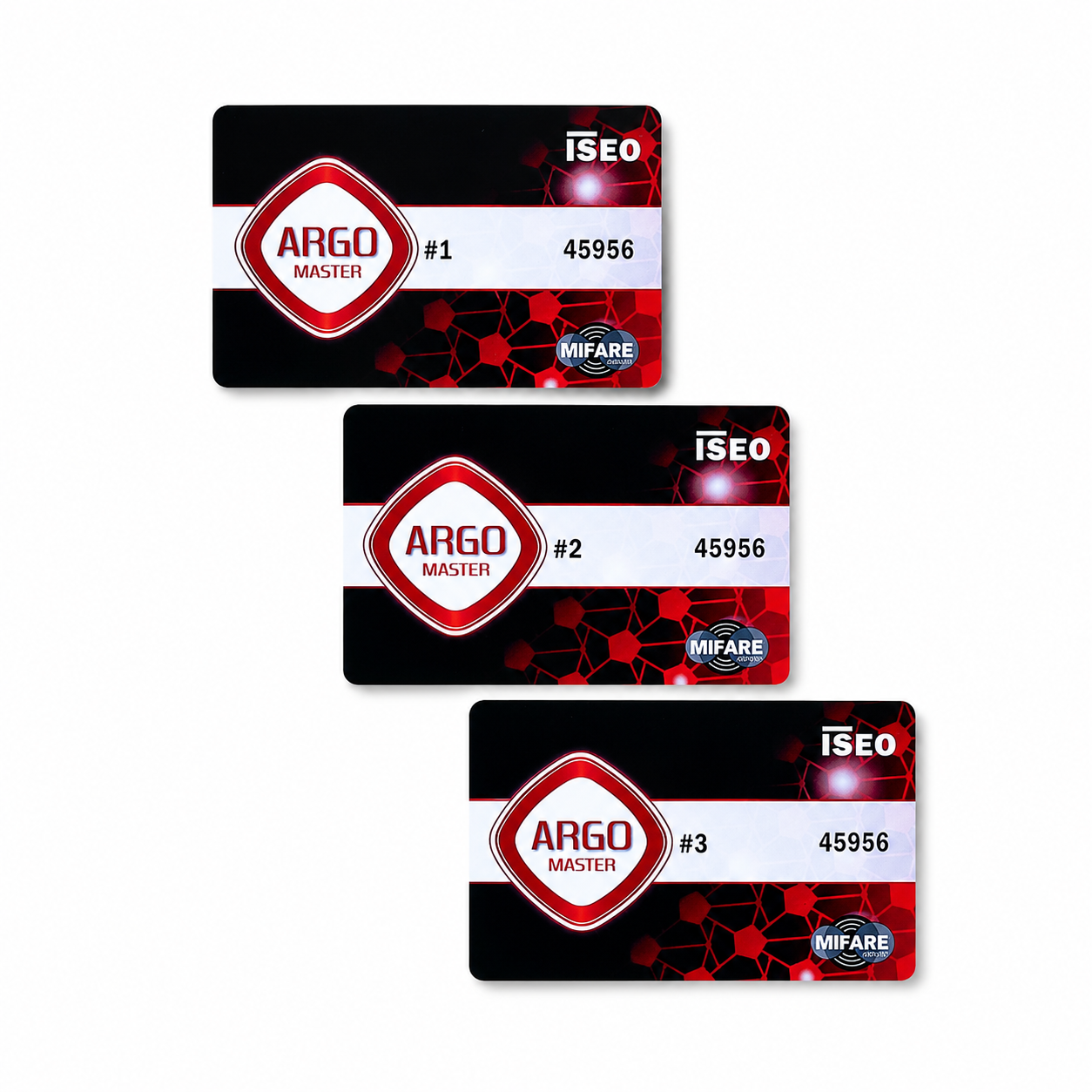 ISEO Argo Mastercard set met 3 programmeerkaarten voor toegangsbeheer