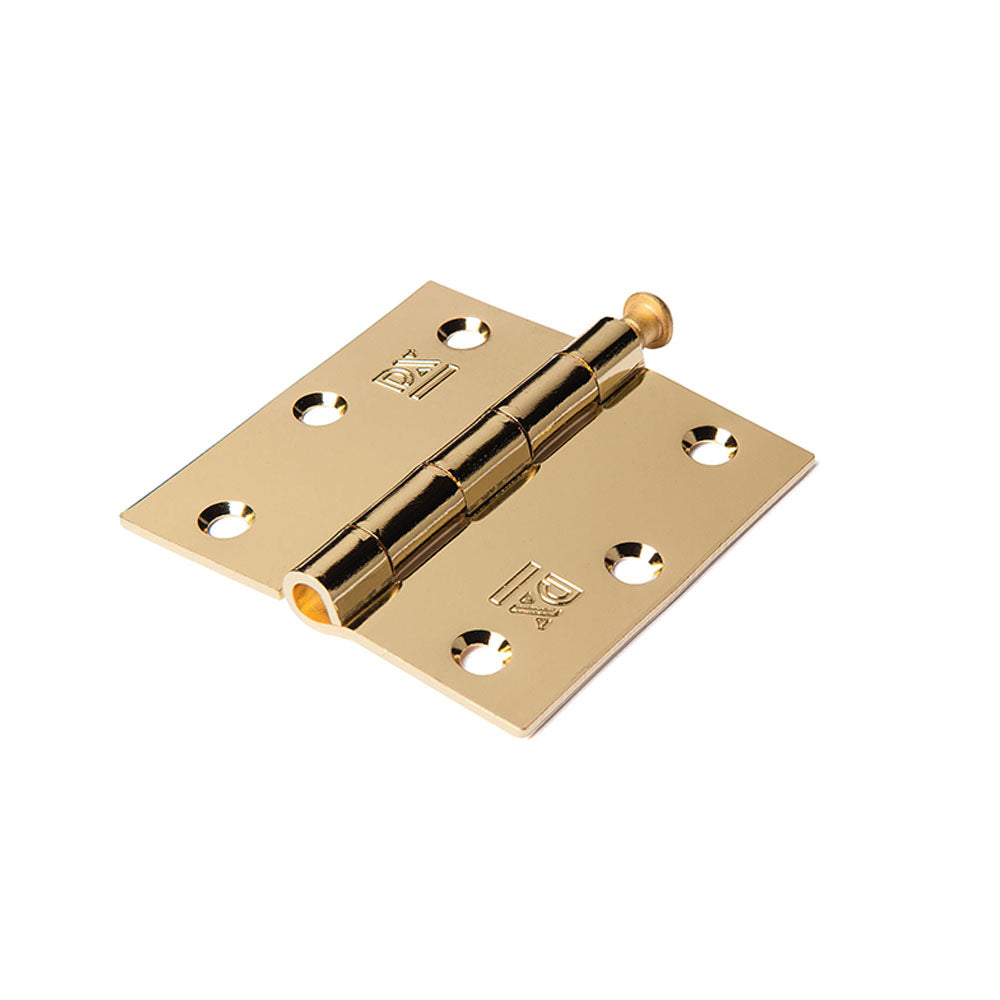 DX Scharnier met losse pen 76x76 mm vermessingd