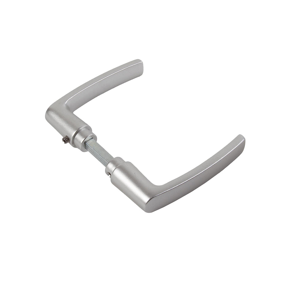 AMI deurkruk 332 blokmodel, kleur aluminium F1