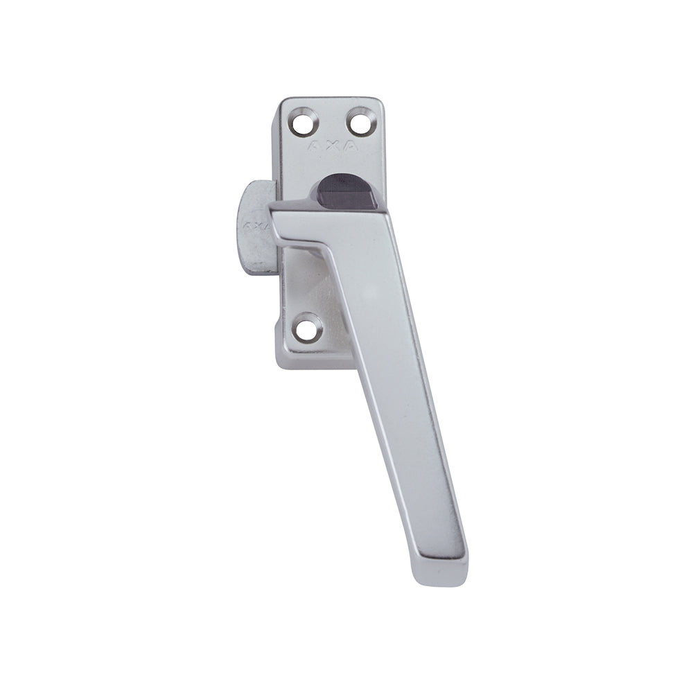 AXA 3308 raamsluiting met drukknop rechts aluminium kleur