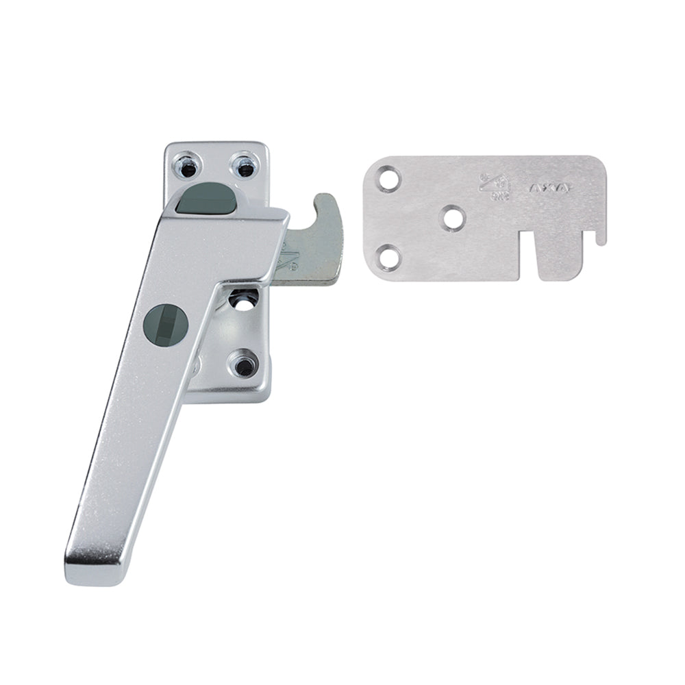 AXA 3320 raamsluiting met sluithaak links aluminium