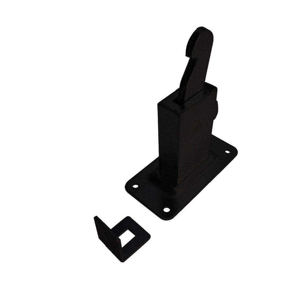 Dulimex deurvastzetter heavy duty wandmodel zwart