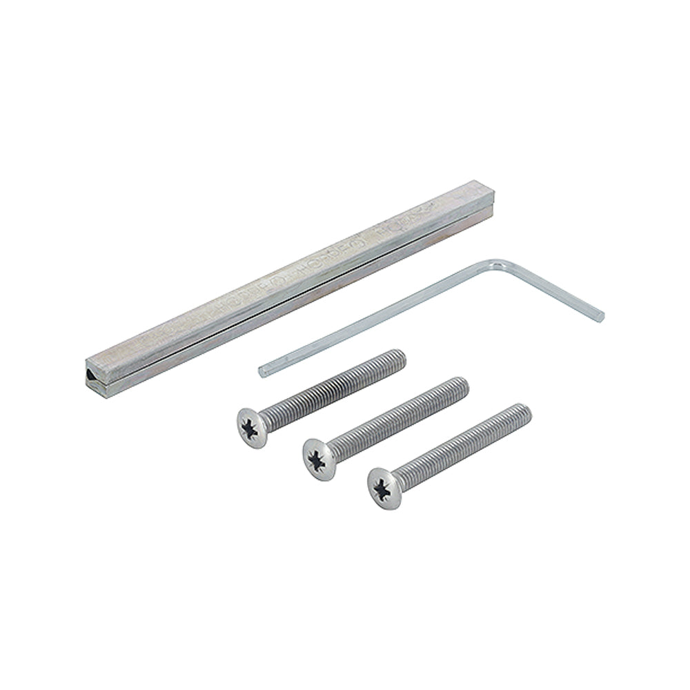 Hoppe bevestigingsset met profielstift voor inbraakwerende veiligheidsgarnituren. Geschikt voor kruk/ kruk uitvoering.