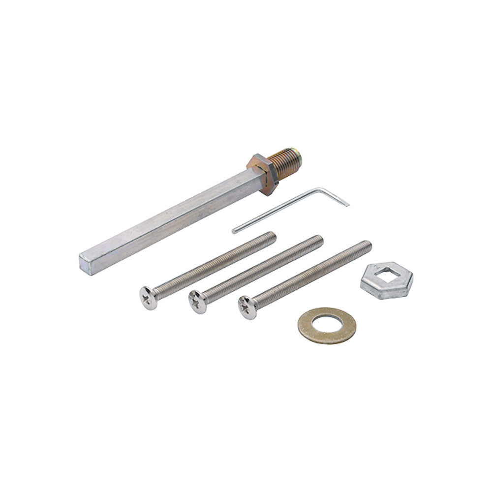 Hoppe bevestigingsset met snelstift voor inbraakwerende veiligheidsgarnituren. Geschikt voor knop/ kruk uitvoering.