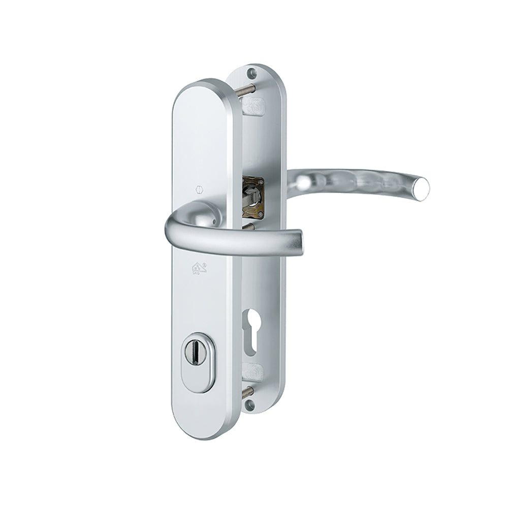 Hoppe Tokyo veiligheidsbeslag PC92 kruk/kruk met kerntrekbeveiliging F1 aluminium