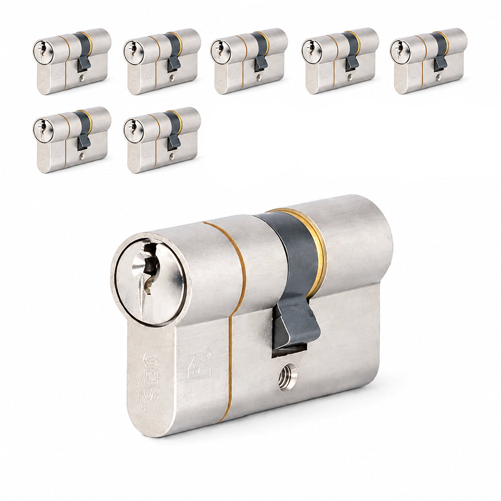 Iseo F6 Extra S veiligheidscilinder SKG*** 30/30 set van 7 gelijksluitend