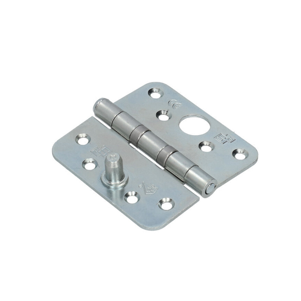 Liggend aanzicht S2 kogellagerscharnier SKG*** 89x89 verzinkt met ronde hoeken