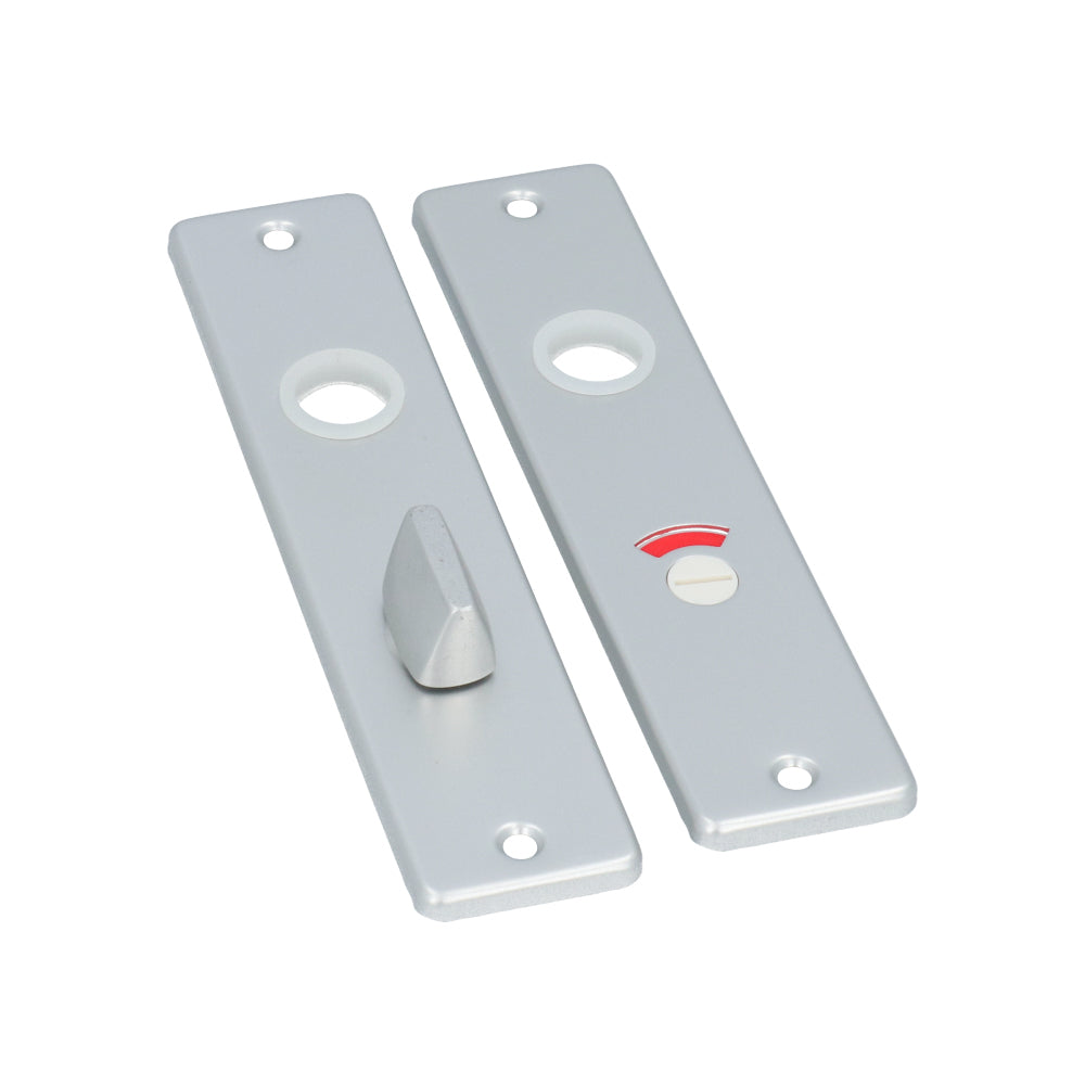 Schild recht vrij- en bezet 63x8 aluminium  liggend