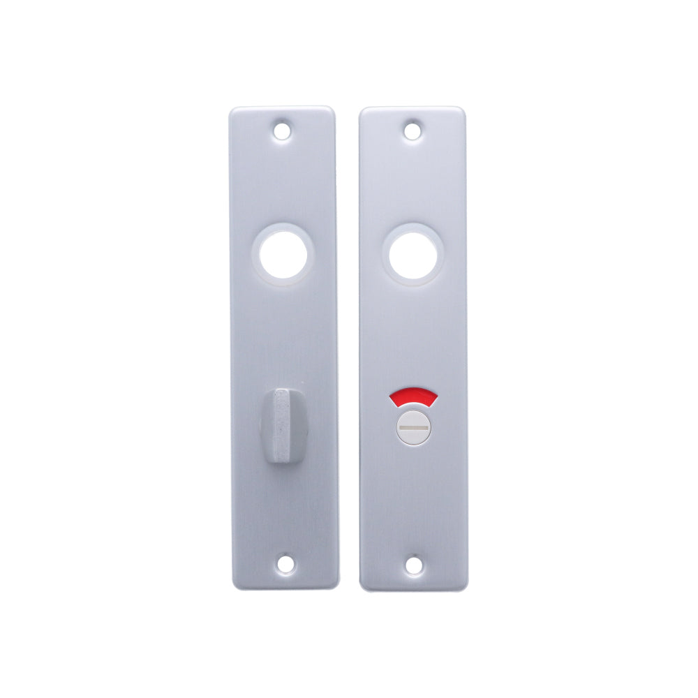 Schild recht vrij- en bezet 63x8 aluminium 