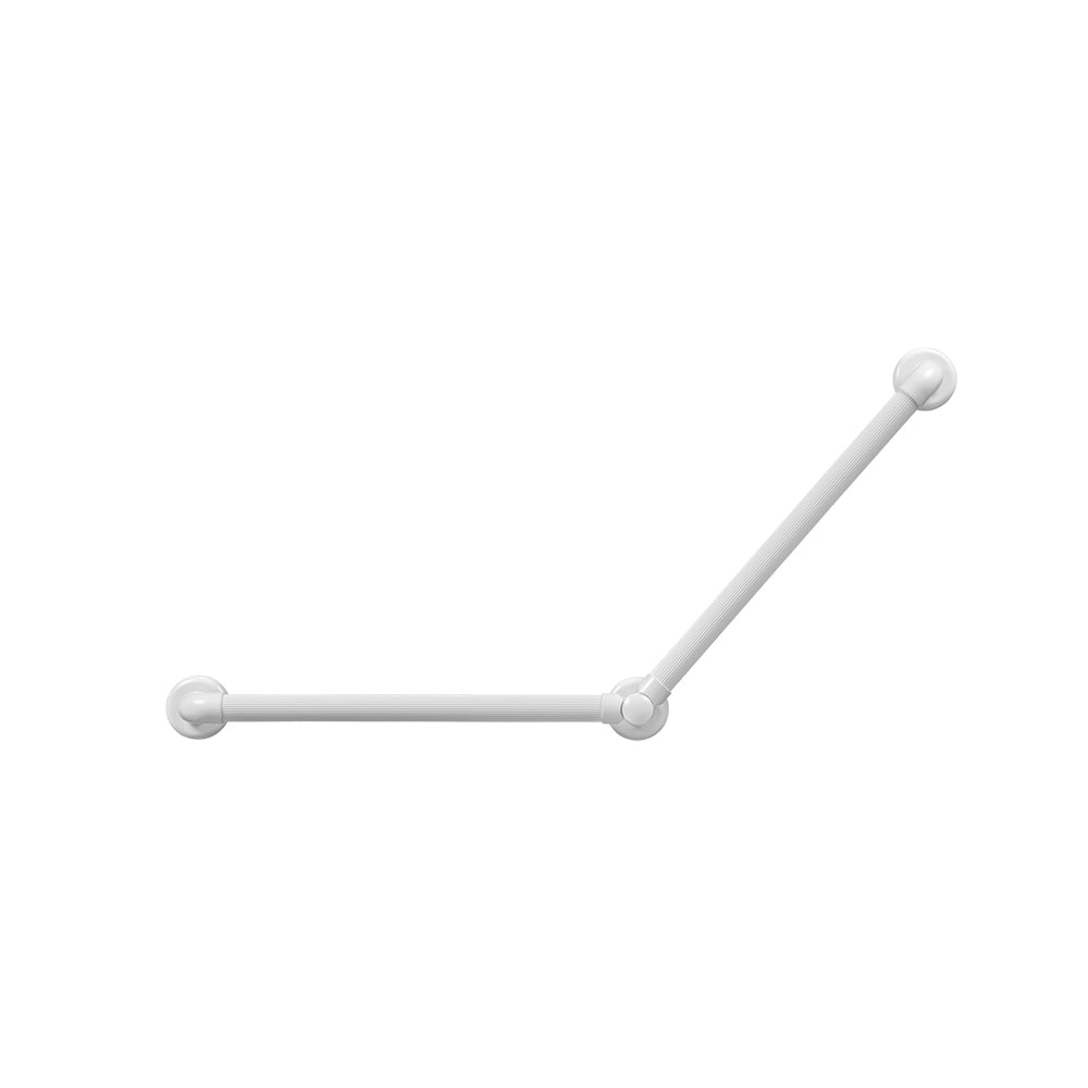SecuCare Wandbeugel Basic Vario 2 wit — verstelbare wandbeugel ingesteld op 45 graden