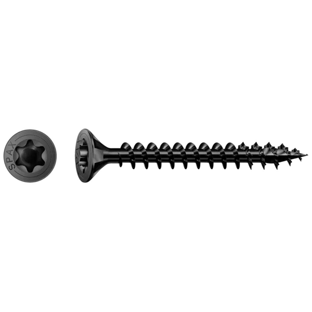 SPAX spaanplaatschroef Torx zwart voldraad