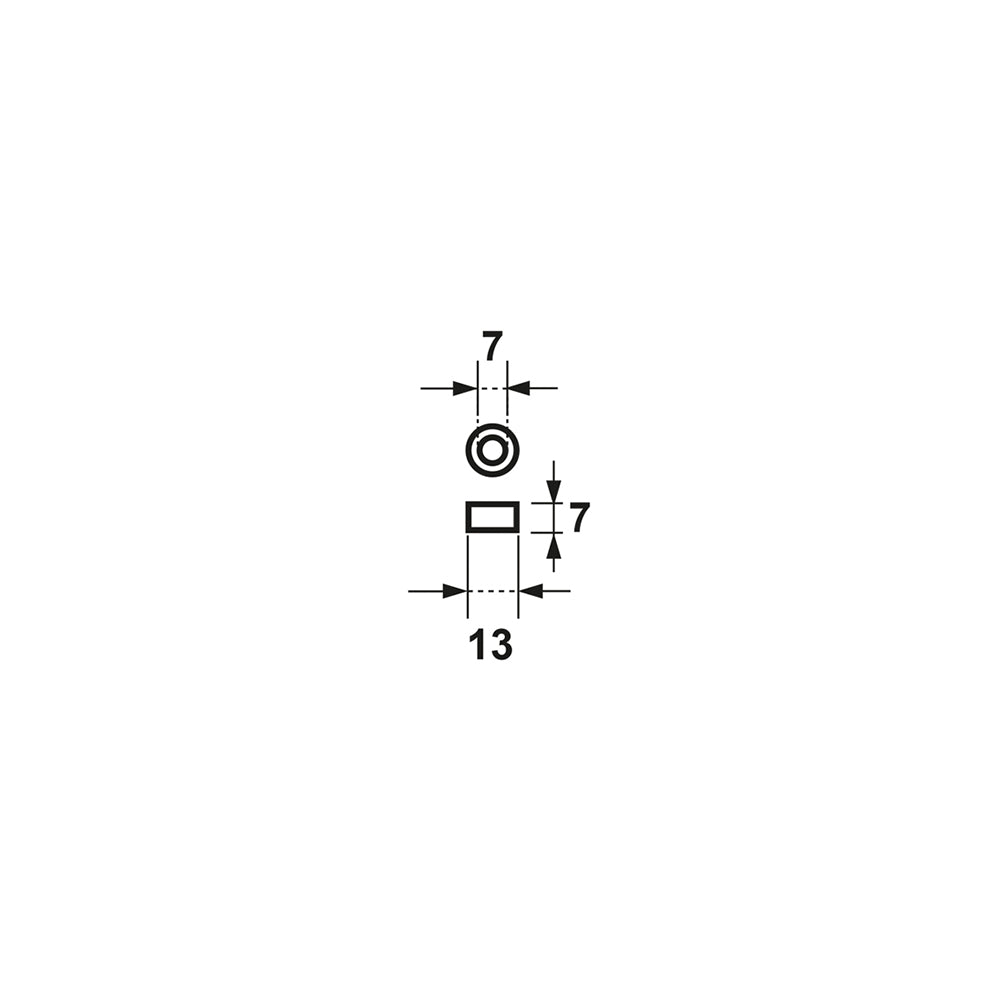 Technische tekening AXA kogellager 1531-96-81
