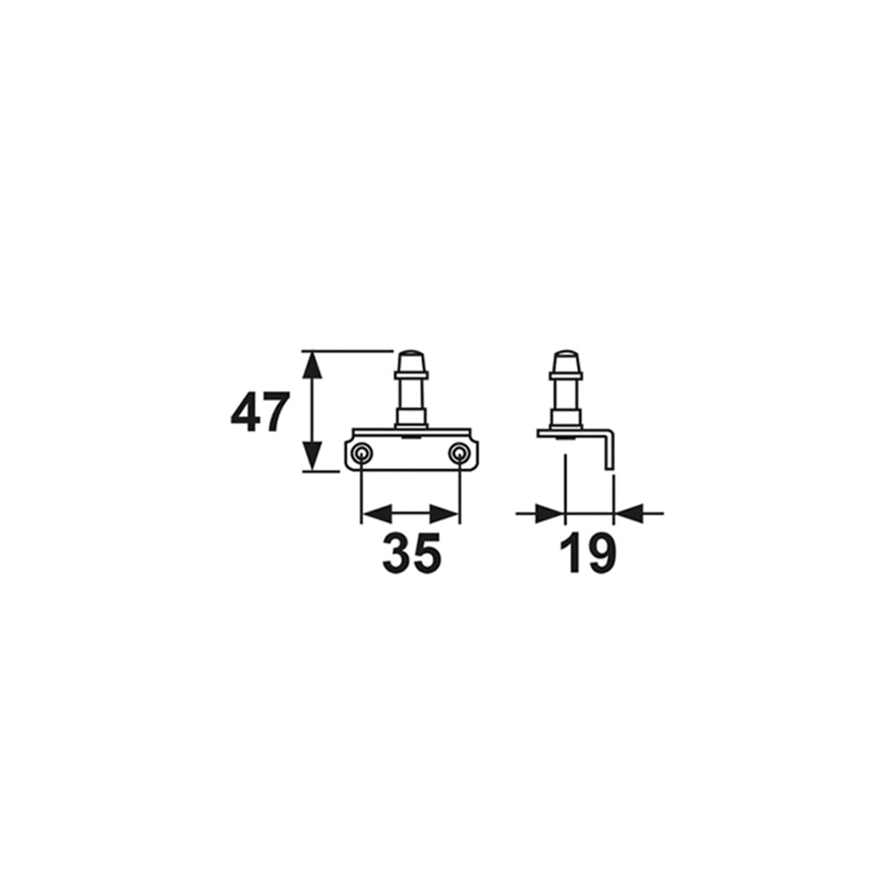 Technische tekening AXA Uitzetterpen Habilis HLH RVS