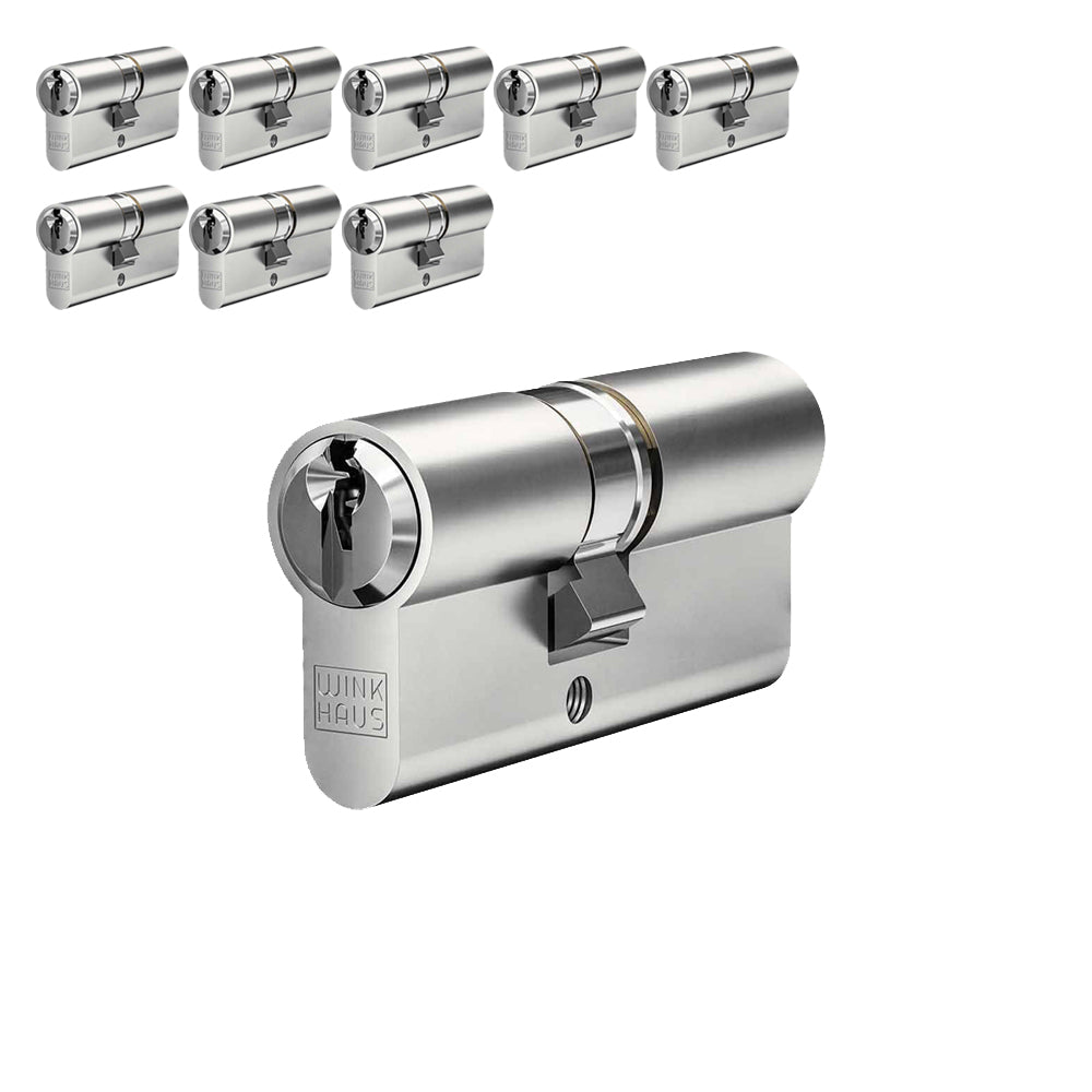 Winkhaus XR veiligheidscilinder SKG** 30/30 set van 8 gelijksluitend