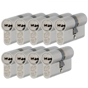 S2 veiligheidscilinder F6 SKG** 9 gelijksluitend