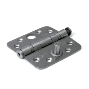 DX kogellagerscharnier ronde hoeken SKG*** 89x89 mm RVS geborsteld